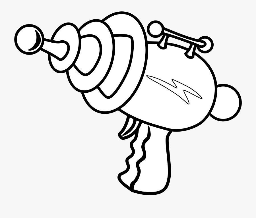 Gun Clip Art - Ray Gun Coloring Pages, Transparent Clipart