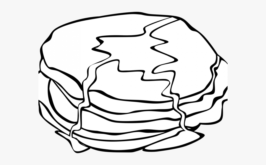 Transparent Breakfast Clipart Png - Pancake Colouring Pages, Transparent Clipart
