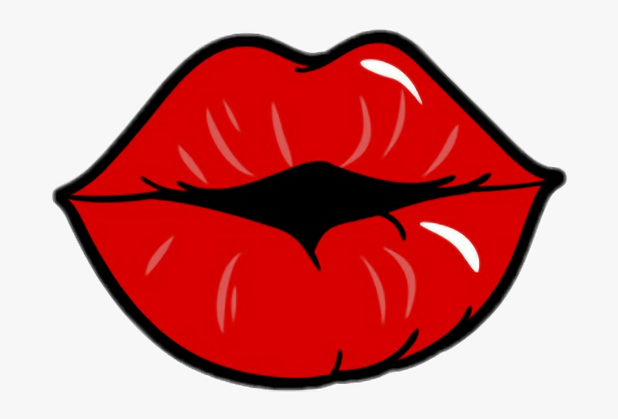 Mouth Lips Lipstick Red Redlips Girl Girly Woman Makeup - Desenho Boca Png, Transparent Clipart