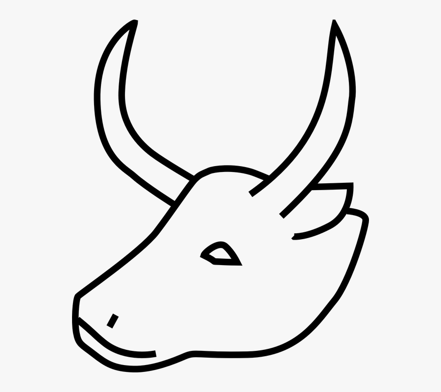 Transparent Buffalo Clipart Black And White - Cow Horn Clipart Black And White, Transparent Clipart