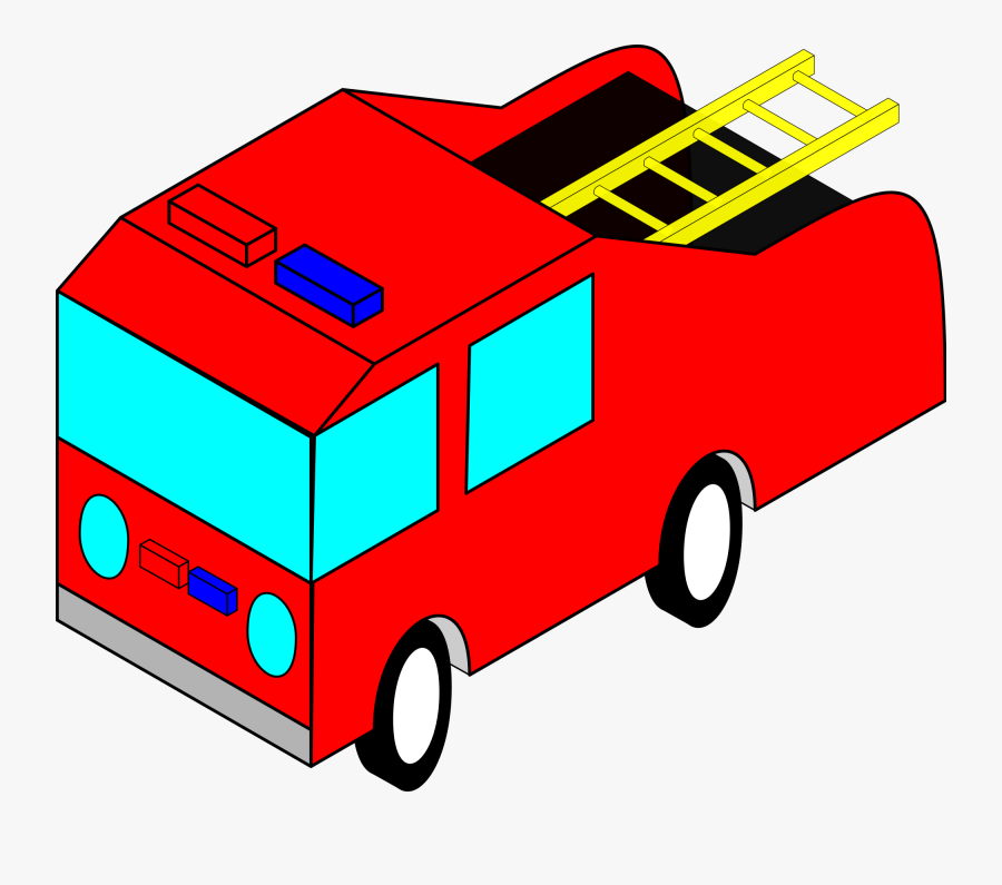 Transparent Fire Truck Clipart - Fire Engine, Transparent Clipart
