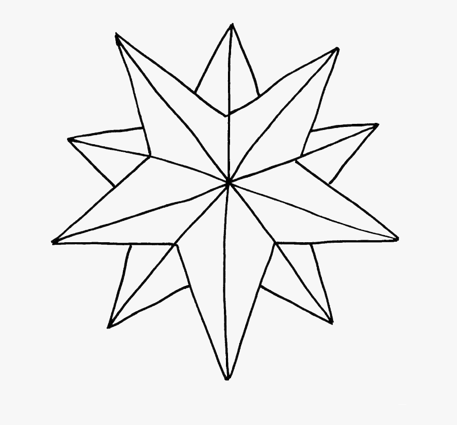 Star Design Drawing At Getdrawings - Christmas Star Colouring Sheet, Transparent Clipart