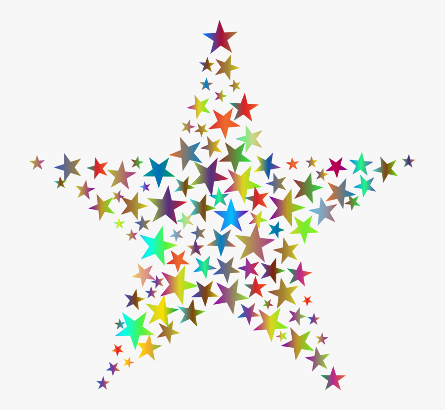 Fir,pine Family,christmas Decoration - Geometry Star Art, Transparent Clipart