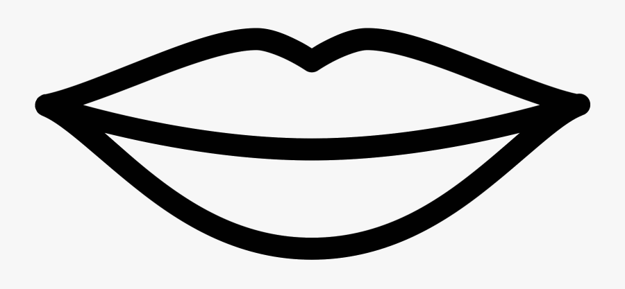 Man Lips Clipart Black And White, Transparent Clipart