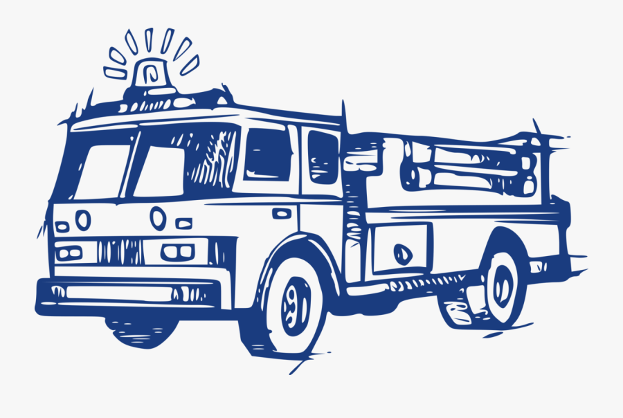 Fire Engine Siren Department - Blue Fire Truck Png, Transparent Clipart