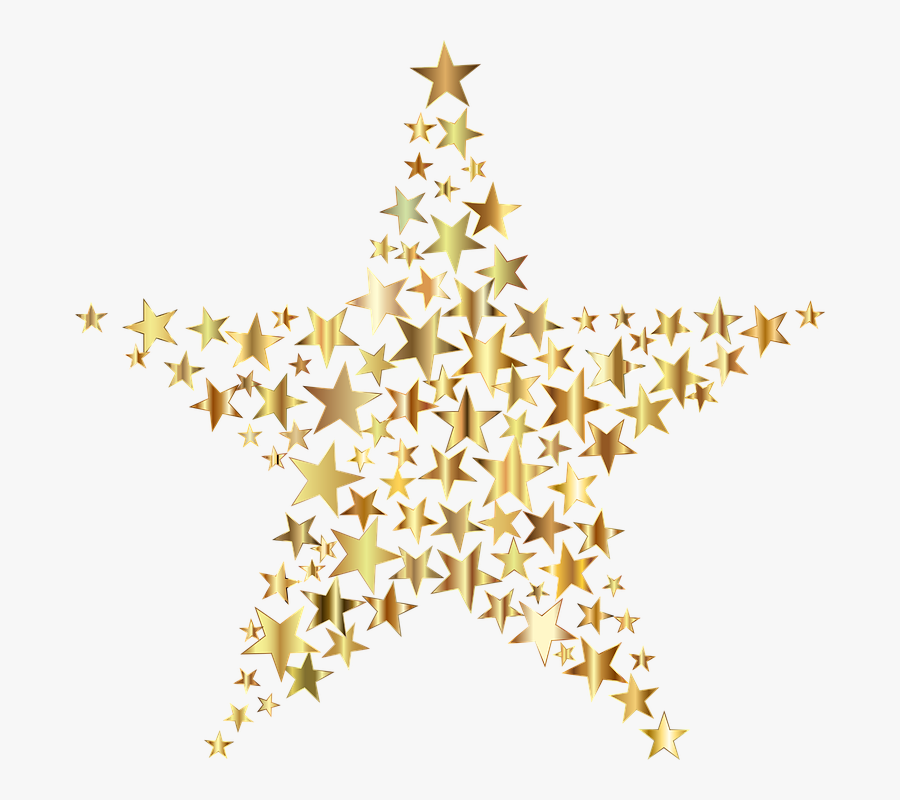 Stars Clipart Ornament - Clipart Gold Star Transparent Background, Transparent Clipart