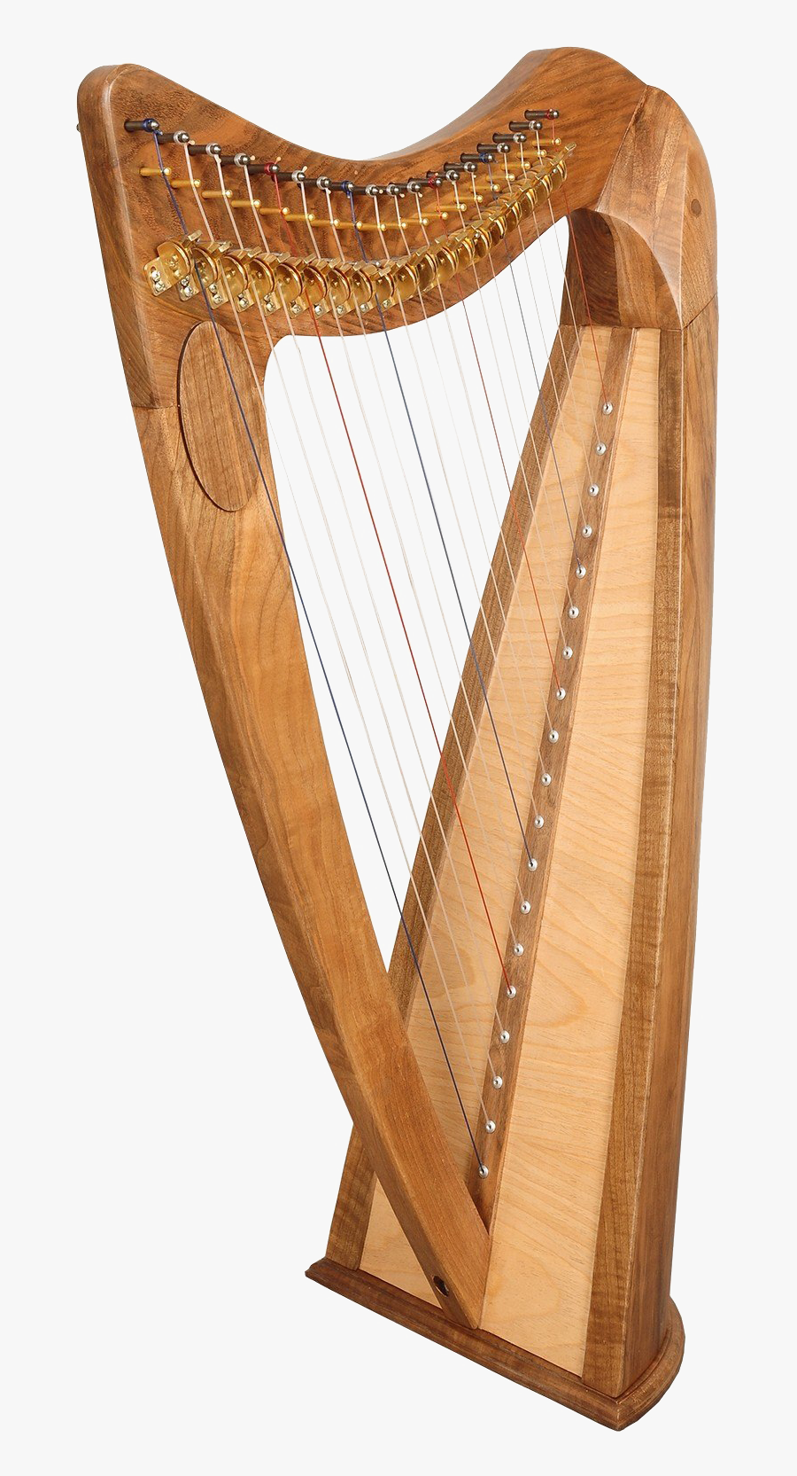Wood Harp Png Clipart - Celtic Harp 19 Strings, Transparent Clipart