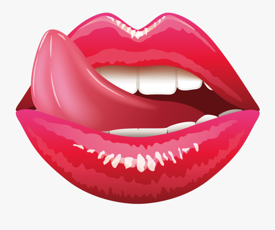 Lip Tongue Mouth Clip Art - Dirty Emoji, Transparent Clipart