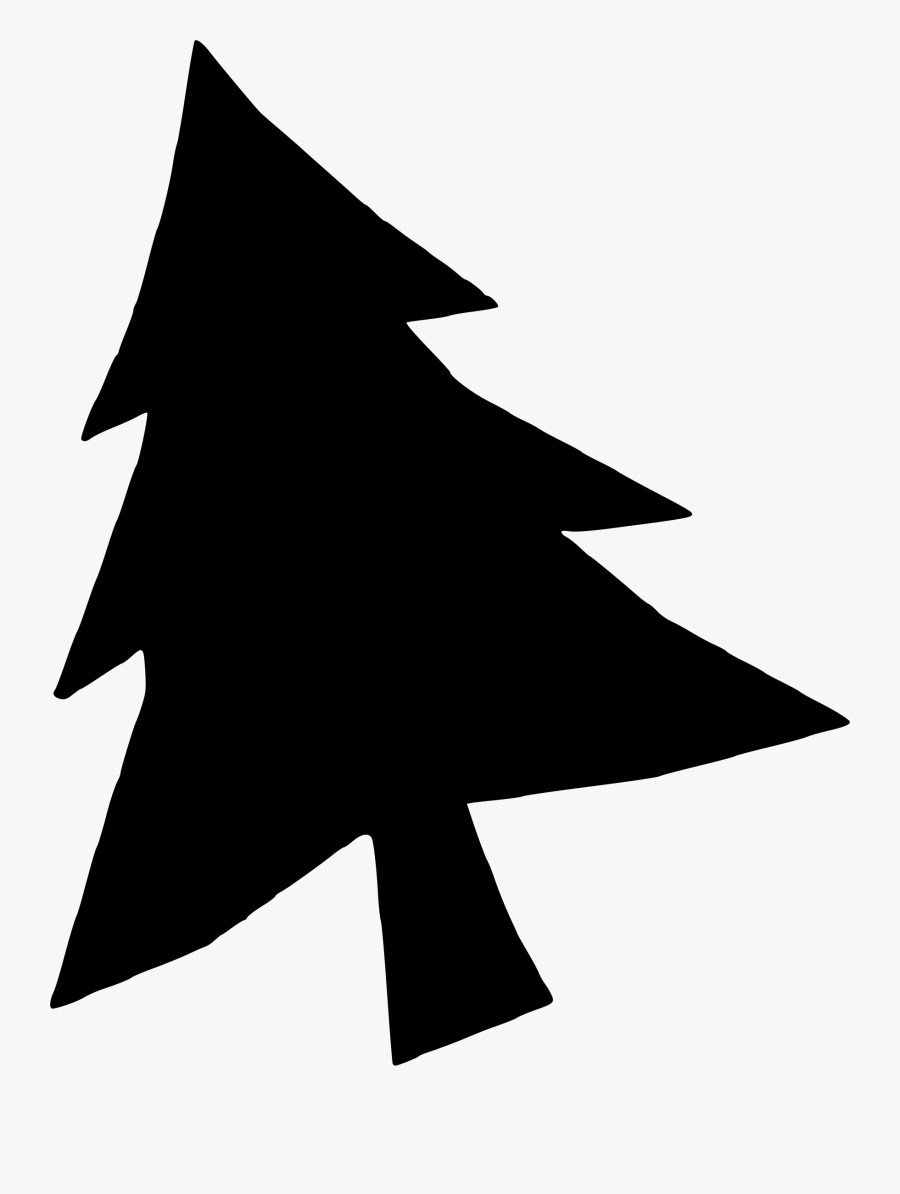 Christmas Tree Christmas Day Christmas Ornament Silhouette - Clipart Christmas Tree Silhouette, Transparent Clipart
