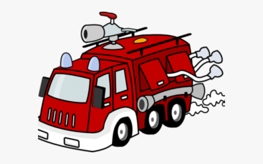 Transparent Firetruck Clipart - Transparent Background Fire Truck Clipart Png, Transparent Clipart