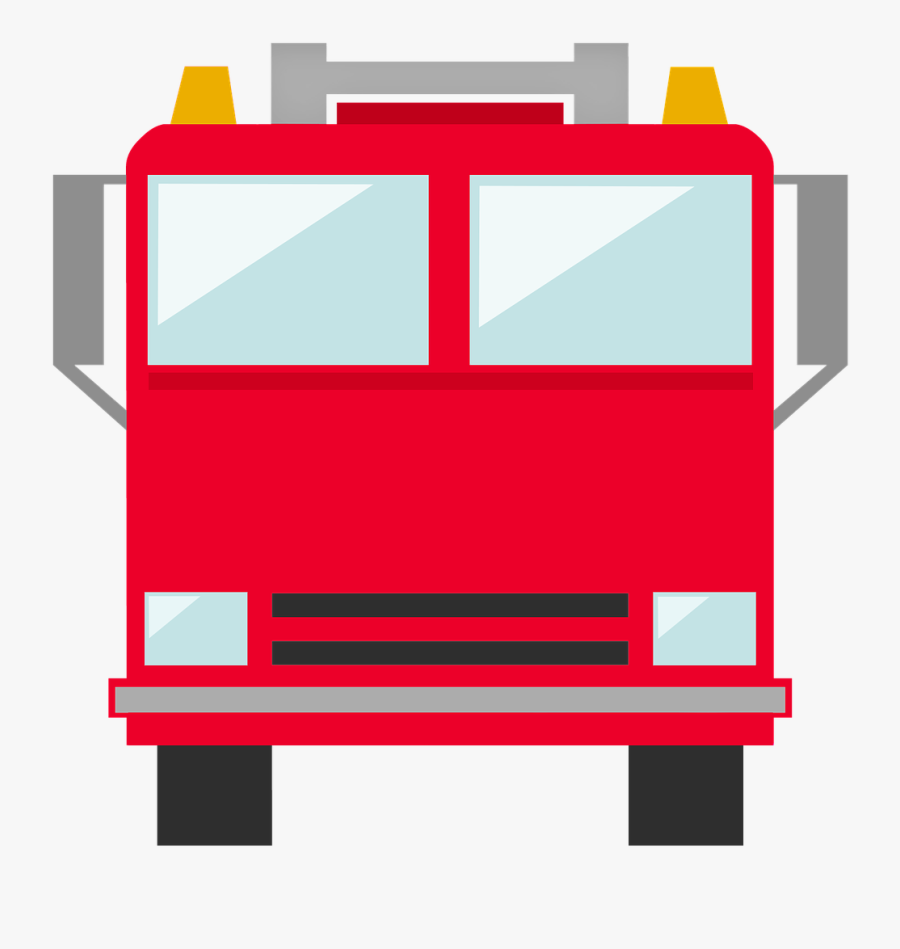Firetruck, Icon, Fire, Truck, Firefighter, Fireman - Fireman In Fire Truck Clipart, Transparent Clipart
