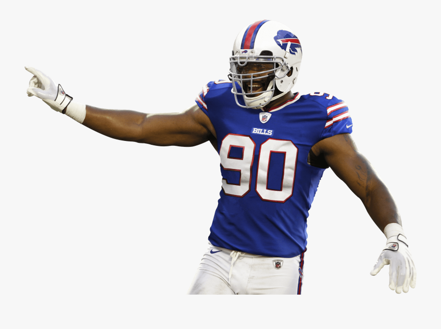 Buffalo Bills Football Clipart - Football Player Transparent Background, Transparent Clipart