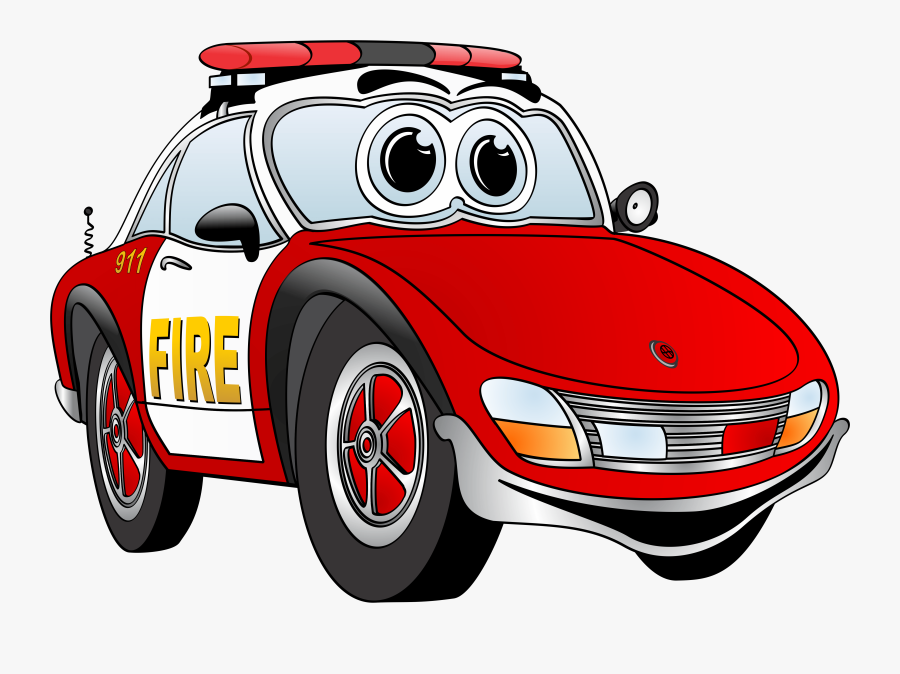 Transparent Fire Truck Clip Art - Clipart Cartoon Car Png, Transparent Clipart