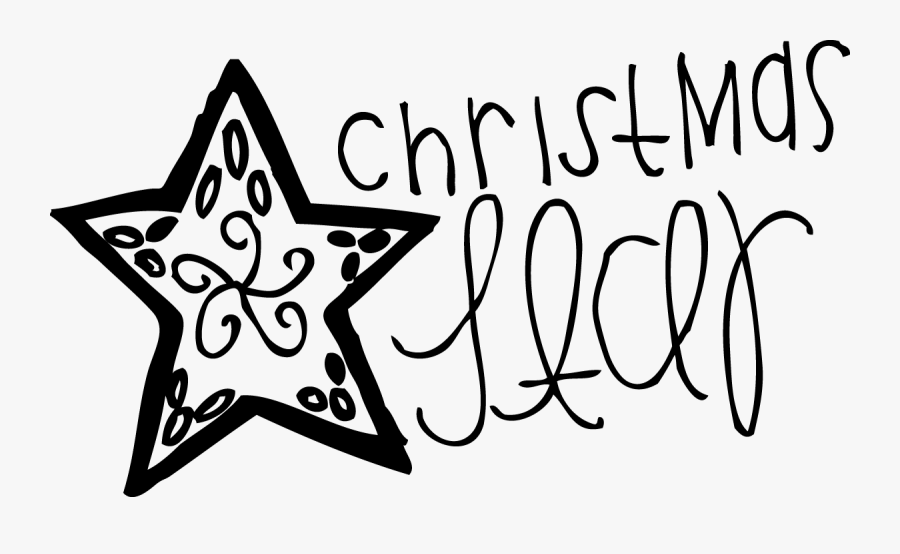 Christmas Star Clipart , Png Download - Line Art, Transparent Clipart