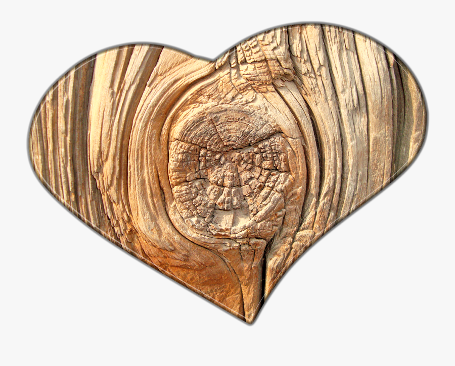 Love Wood Clipart Transparent Background - Clipart Transparent Wooden Heart Transparent Background, Transparent Clipart