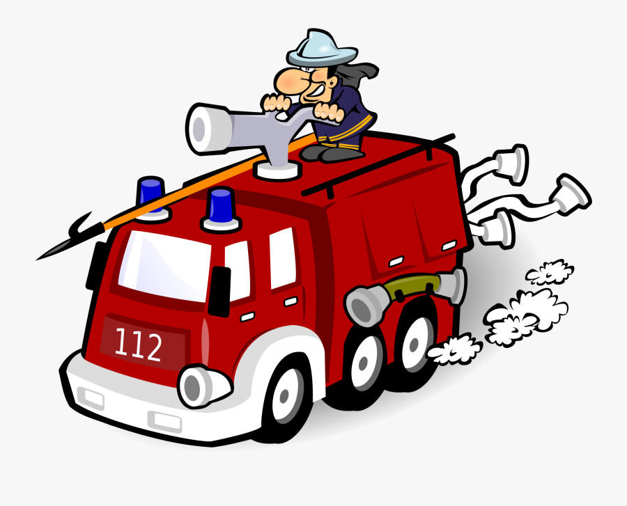 Fire Engine By Mimooh - Straż Pożarna Rysunek Dla Dzieci, Transparent Clipart