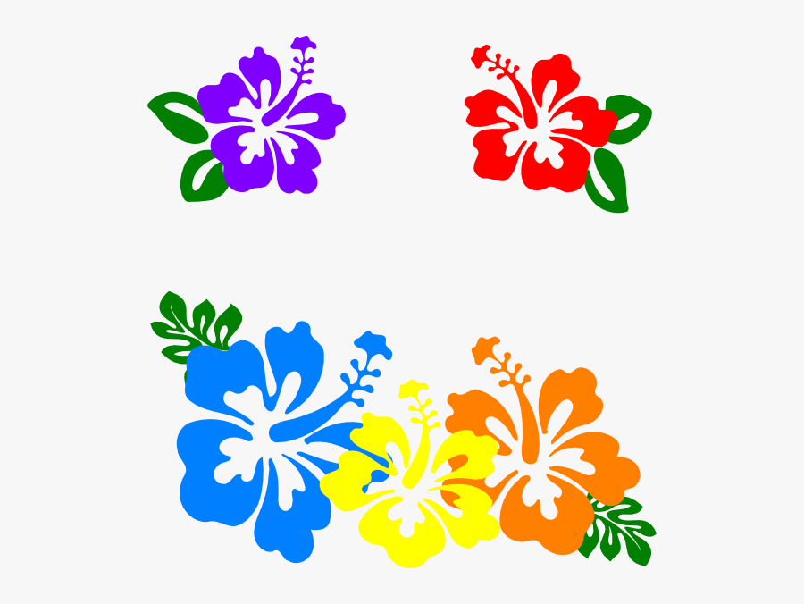 Clip Art Hawaiian Flowers, Transparent Clipart