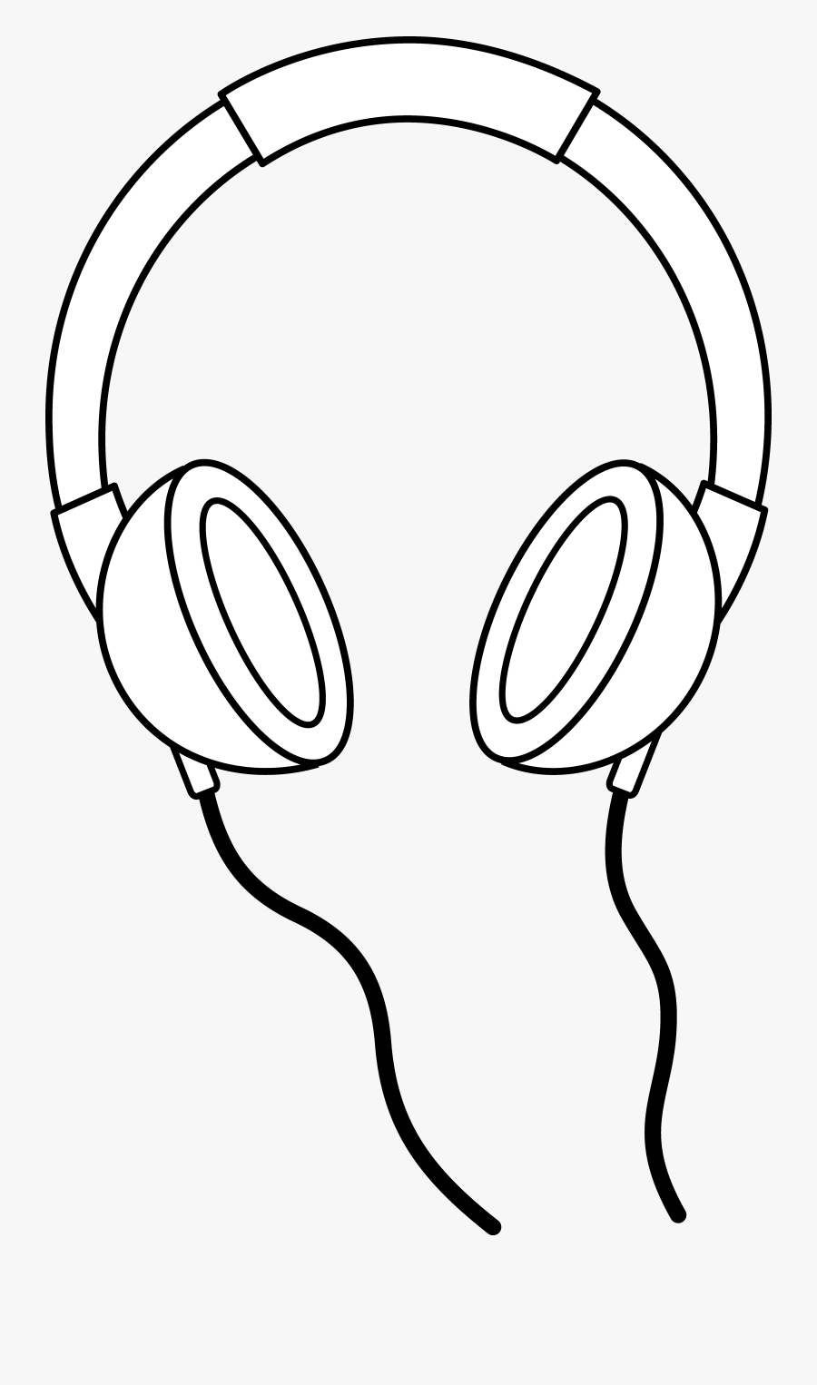Dj Clipart - Headphones Clipart Black And White, Transparent Clipart
