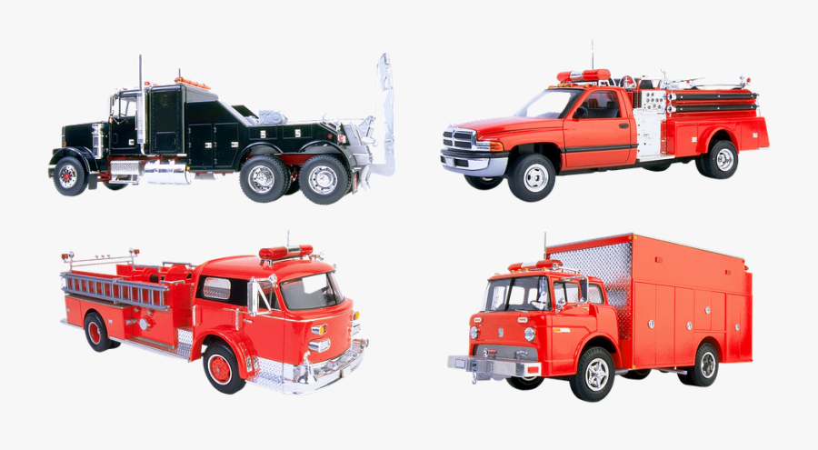 Old Firefighter Car, Transparent Clipart