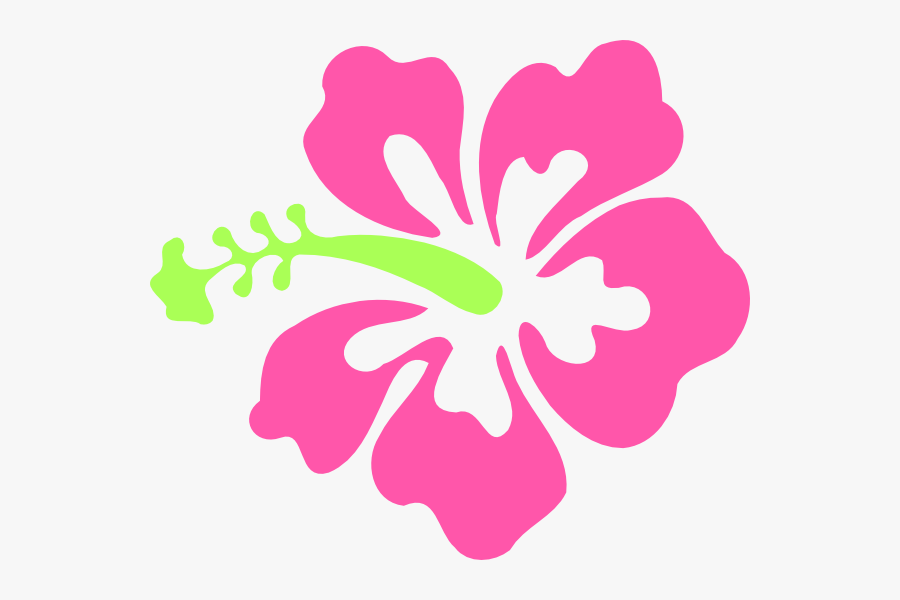 Pink Hibiscus Flower Clipart, Transparent Clipart