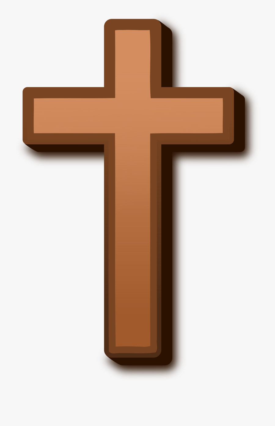 Cross Clipart Wooden - Brown Cross, Transparent Clipart