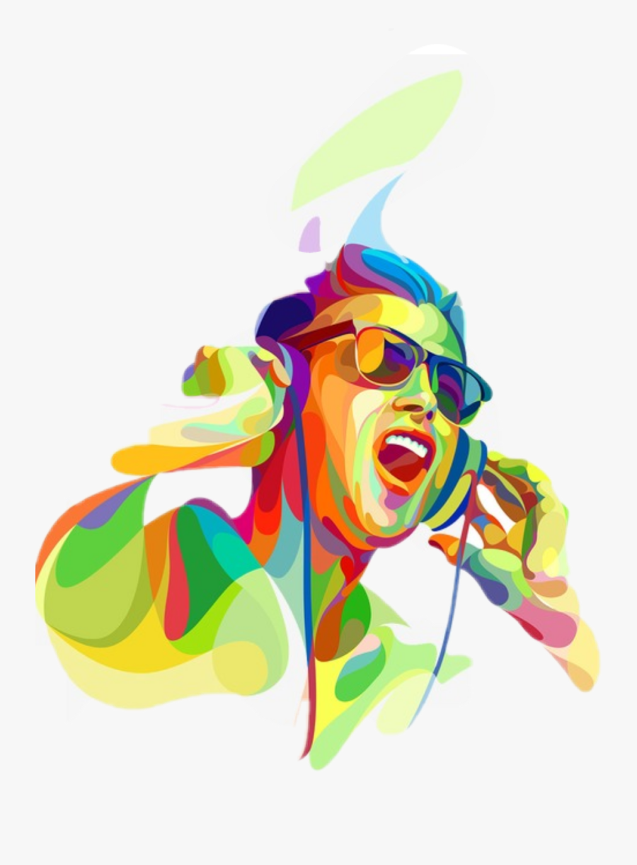 Dj Clipart Pop Music - Guy With Headphones Art, Transparent Clipart
