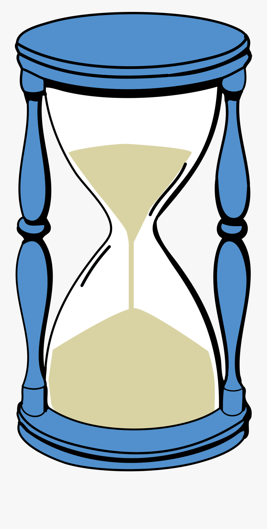 Hourglass With Sand - Time Clipart, Transparent Clipart