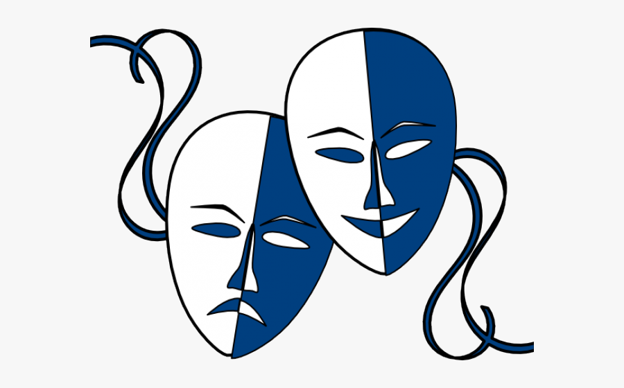 Transparent Theater Masks Clipart - Theatre Mask Png, Transparent Clipart