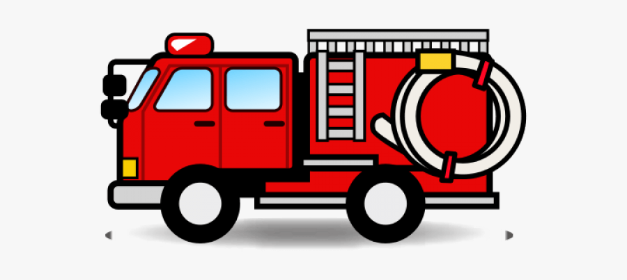 Fire Truck Clipart Cartoon - Fire Truck Emoji Png, Transparent Clipart