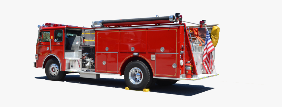 Banner Black And White Fire Engine Png Image - Fire Engine, Transparent Clipart