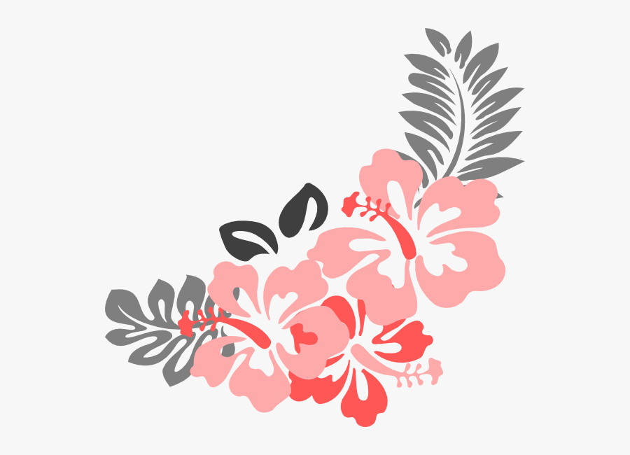 Hibiscus Flower Png Border - Border Hawaiian Flower Clipart, Transparent Clipart