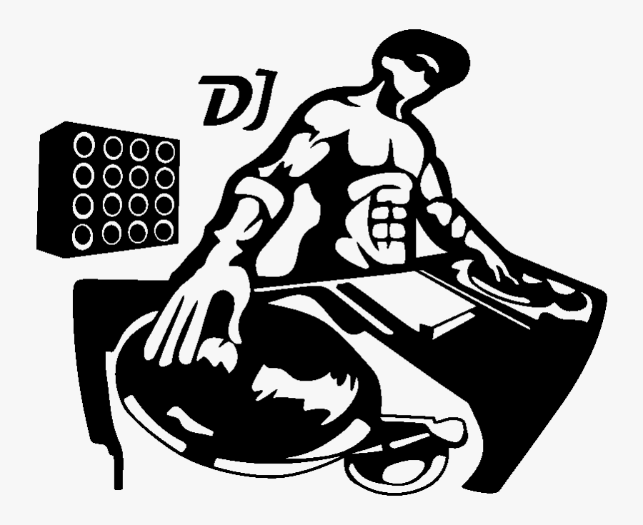 Sticker Silhouette Muscl Pinterest - Dj Sticker, Transparent Clipart