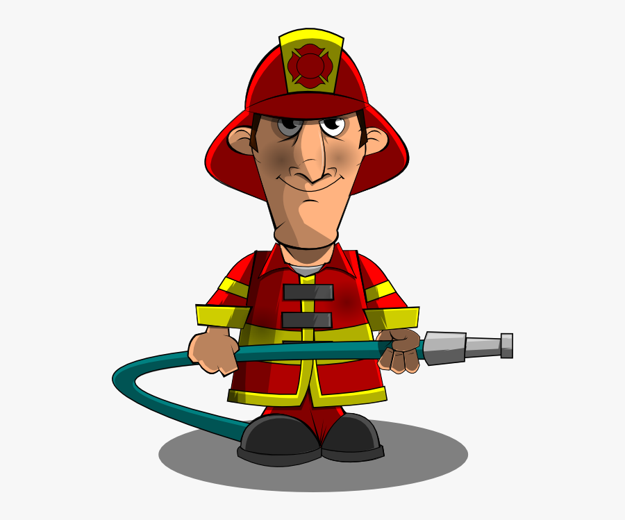 Firefighter Black And White Firefighter Clip Art Black - Fireman Clipart, Transparent Clipart