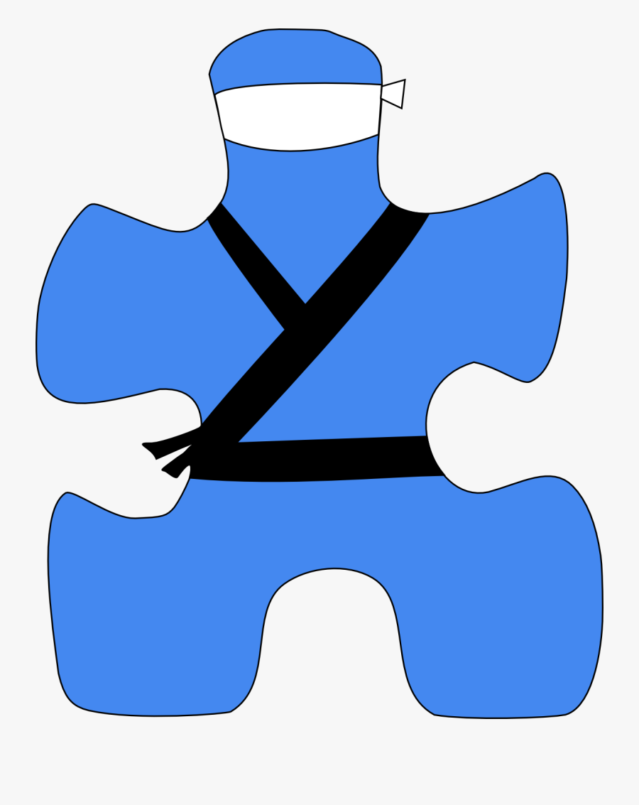 Autism Puzzle Piece - Azul Simbolo Do Autismo, Transparent Clipart