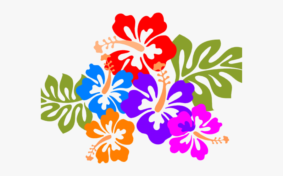 Hibiscus Clipart Colour Corner Border - Hibiscus Clip Art, Transparent Clipart