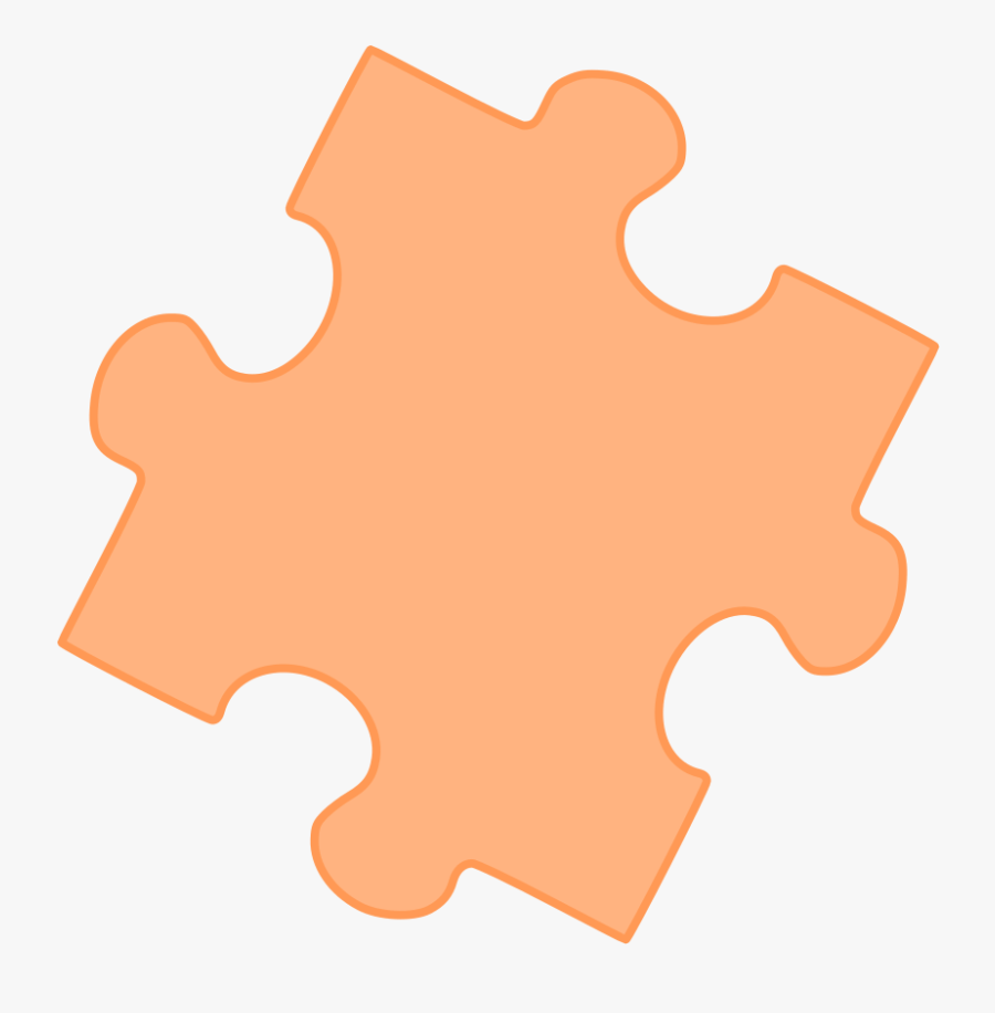 Single Jigsaw Puzzle Piece - Puzzle Piece With Transparent Background, Transparent Clipart