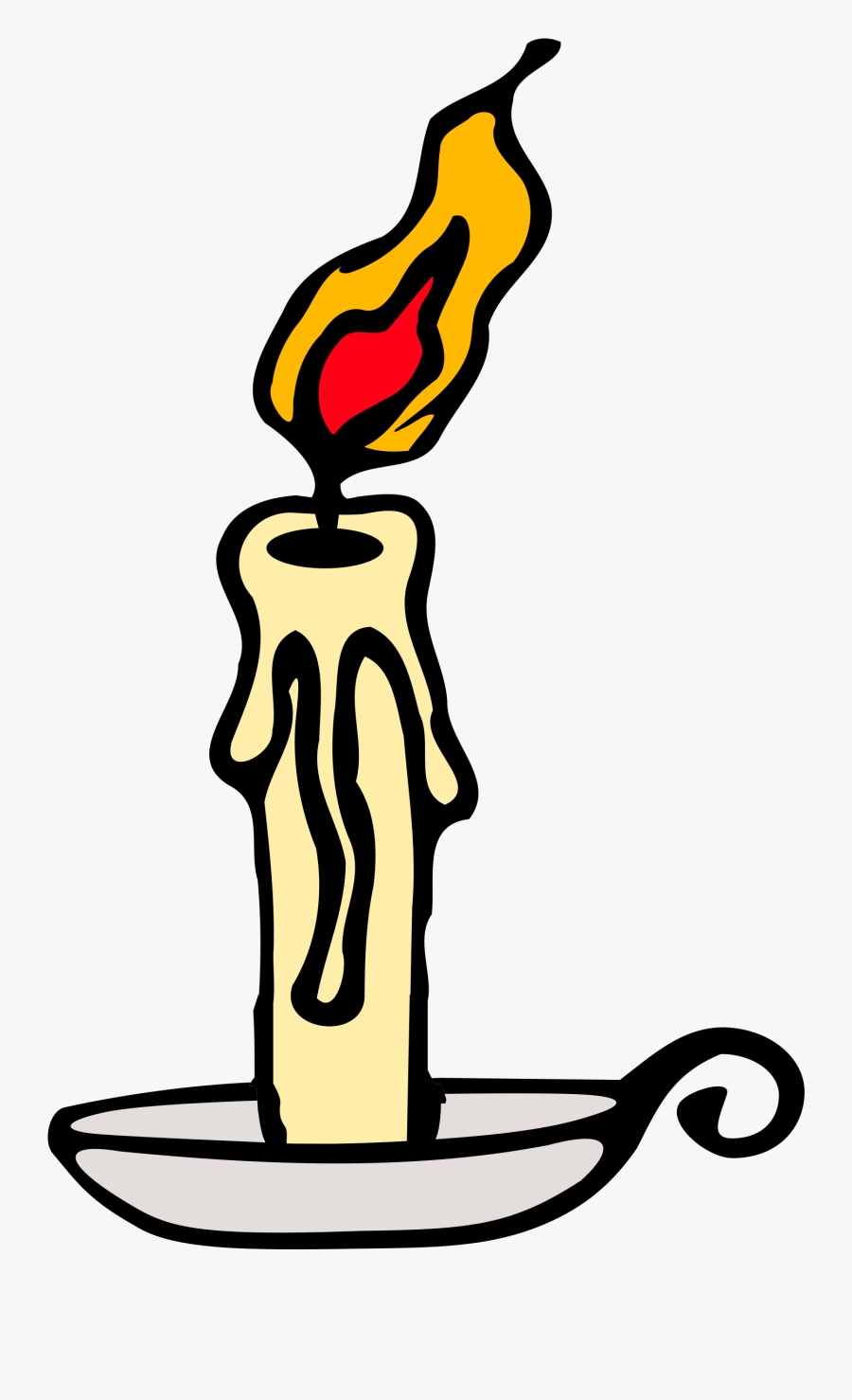 Melting Candle Clipart Candle Flame - Candle Clip Art, Transparent Clipart