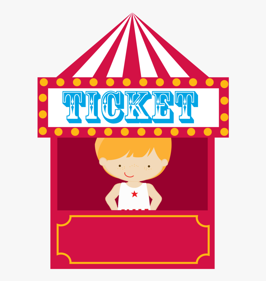 Tickets Clipart Circus Ticket - Cartoon Circus Ticket Booth, Transparent Clipart