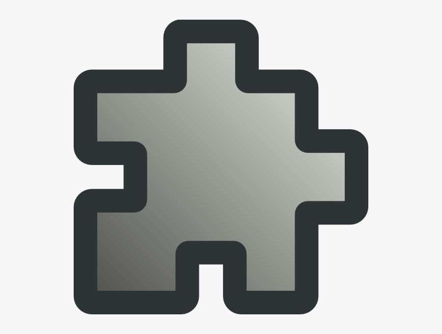 Grey Puzzle Piece Svg Clip Arts - Pieza De Rompecabezas Gris Png, Transparent Clipart