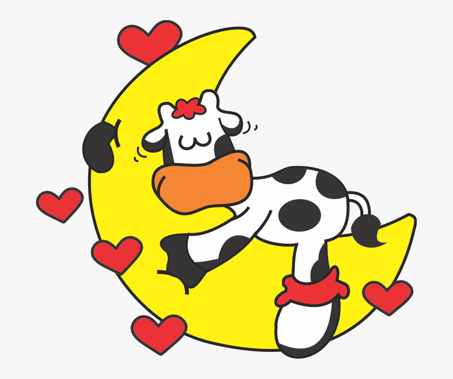 Estampados Infantiles Ni&241a Estampados Dj Clipart - Dibujos De Vacas En La Luna, Transparent Clipart