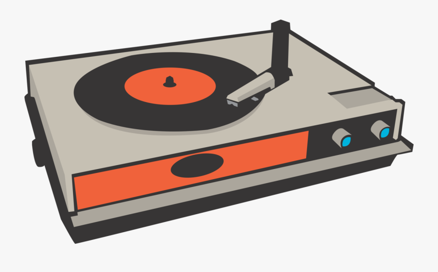 Record Clipart Turntable Dj - Vinyl Record Player Clipart, Transparent Clipart