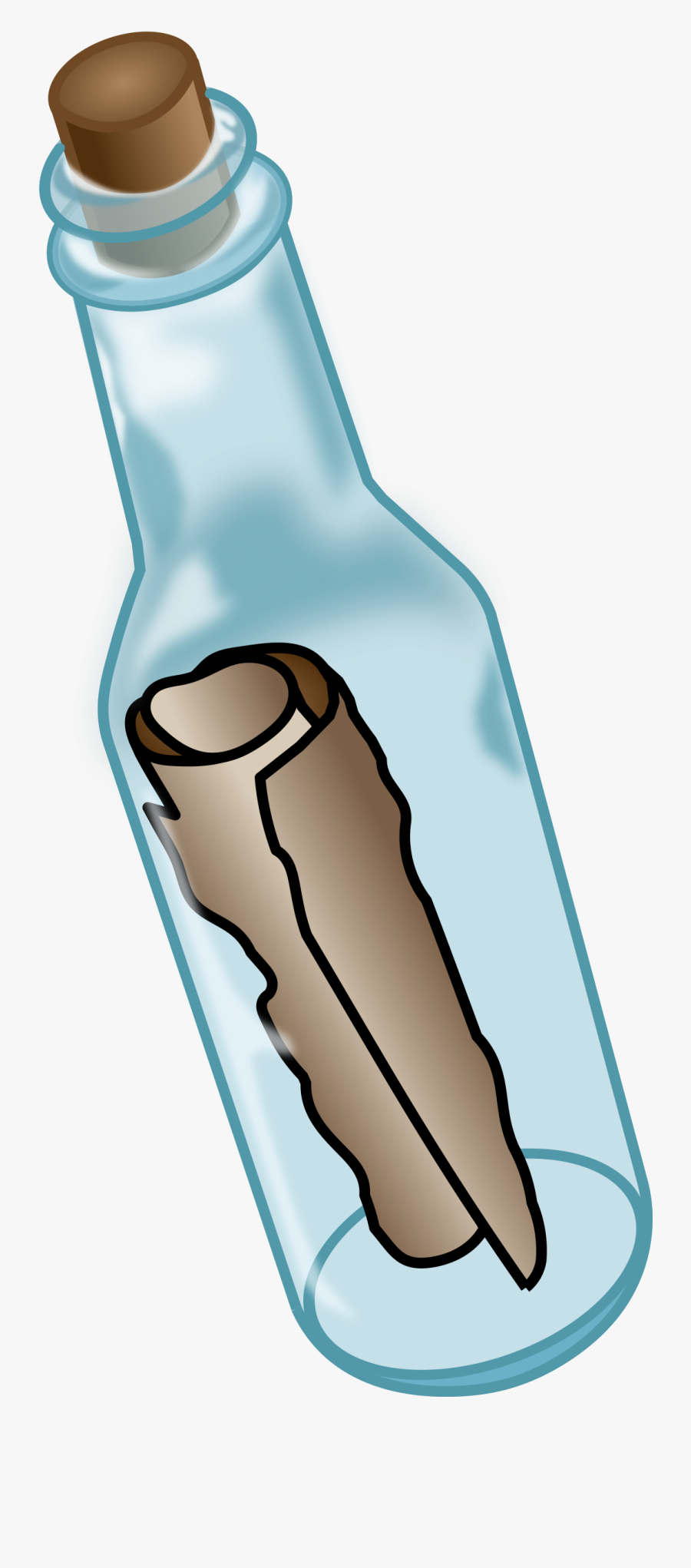 Clip Art Message In The Sand - Message In A Bottle Png, Transparent Clipart