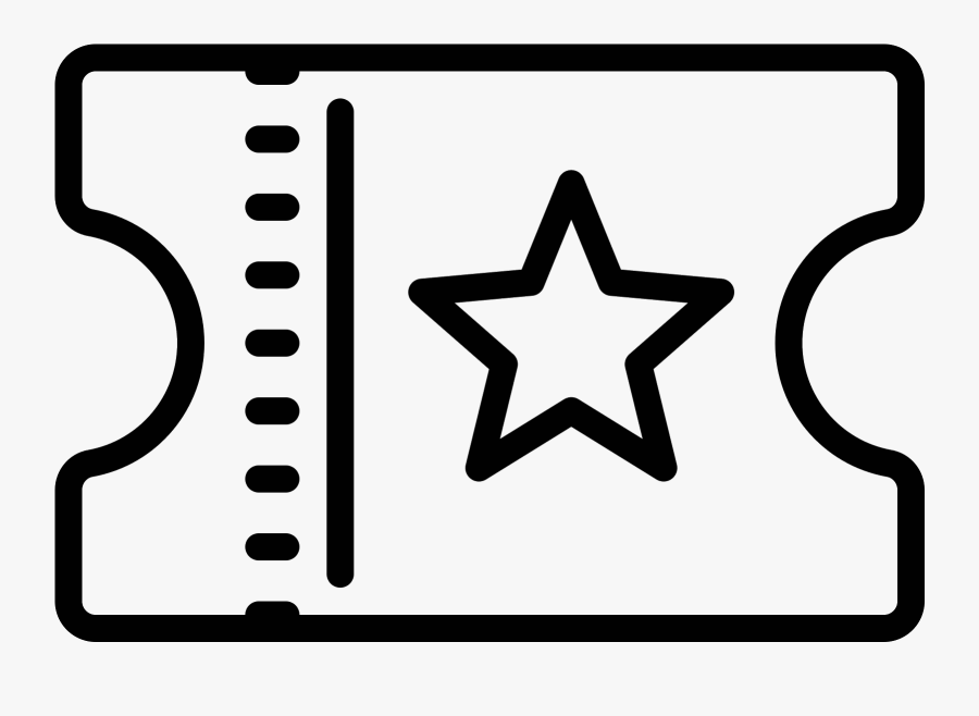 Movie Ticket Icon - Police Badge Vector Png, Transparent Clipart