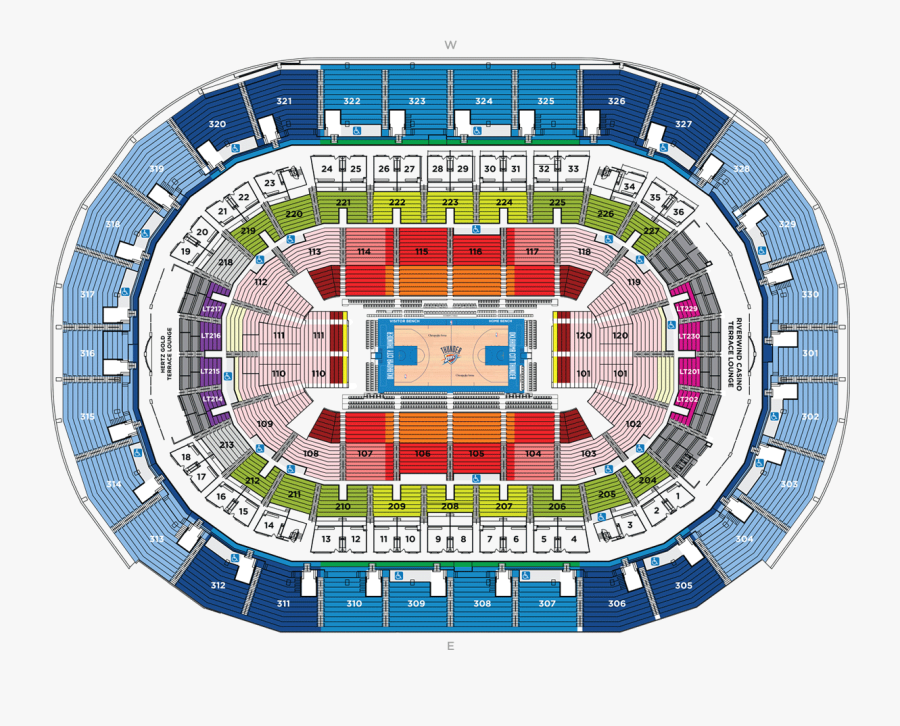 Okc Thunder Ticket Clip Art - Thunder Loud City Section, Transparent Clipart