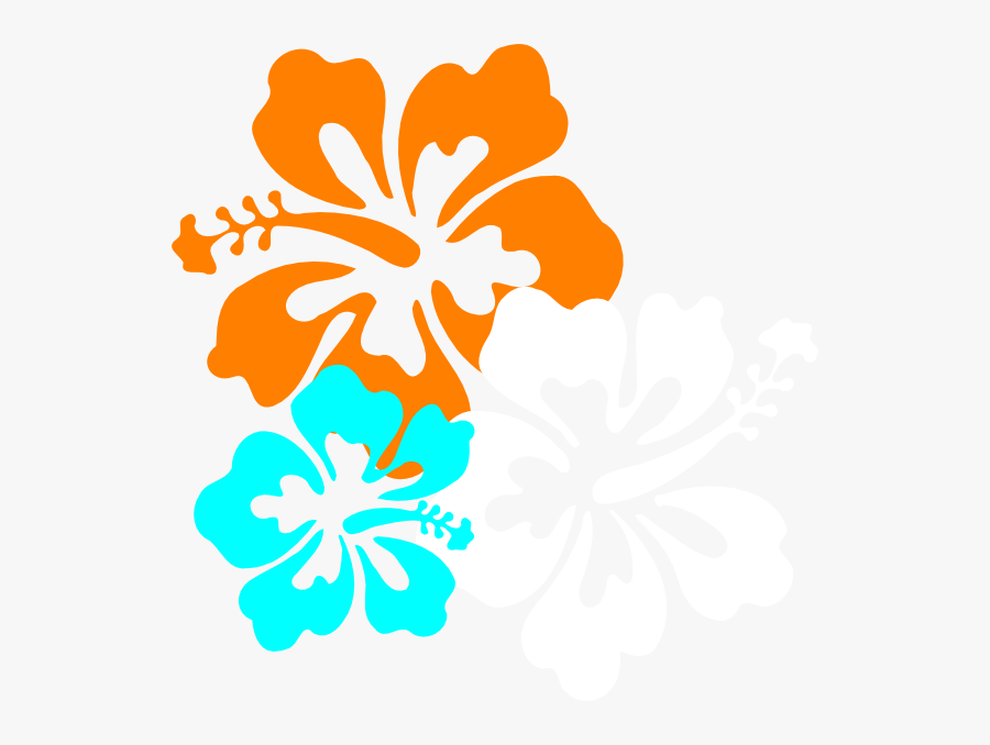 Hibiscus Svg Clip Arts - Blue And Green Flower Clipart, Transparent Clipart