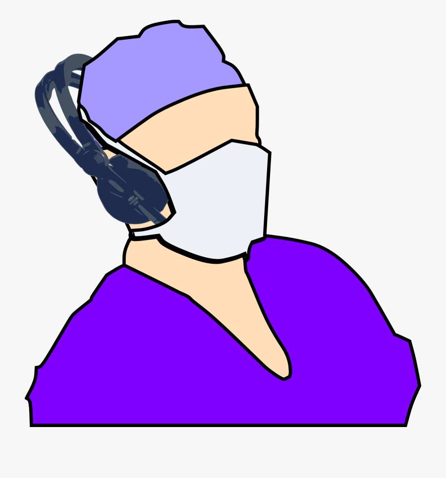 Doctors Mask, Transparent Clipart
