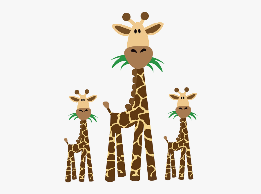 Cute Giraffe Giraffe Images - 3 Giraffe Black And White Clipart, Transparent Clipart