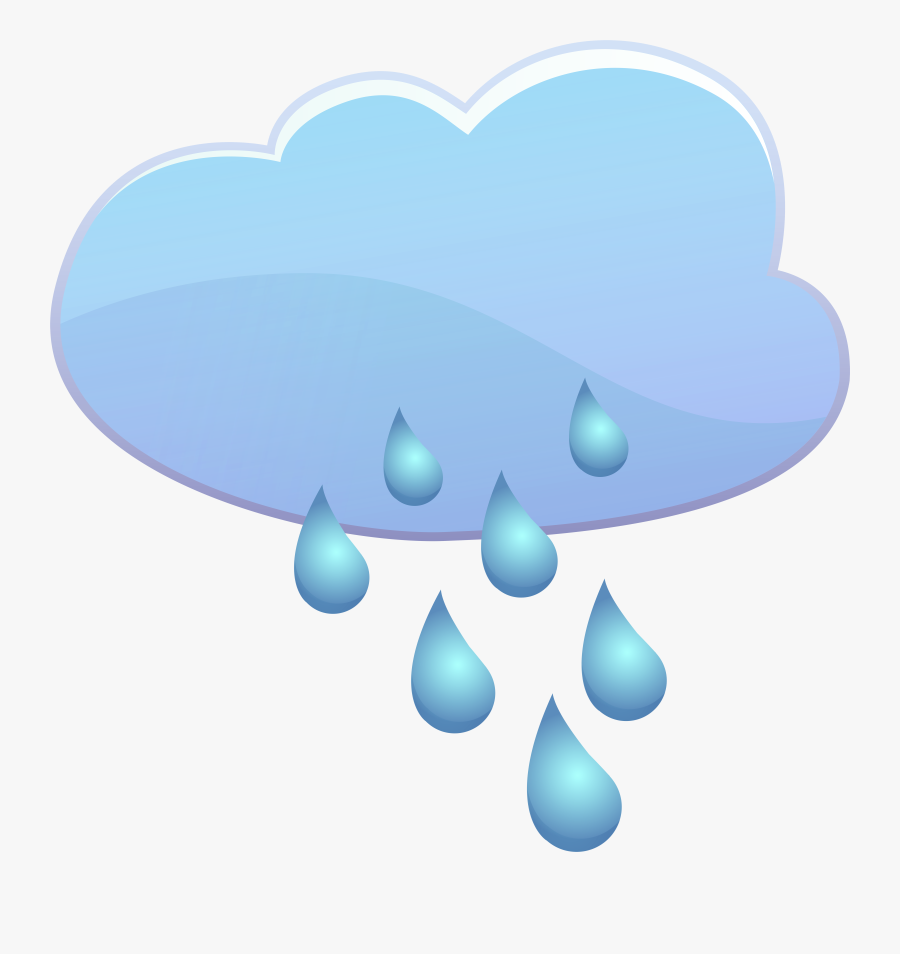 Cloud And Rain Drops Weather Icon Png Clip Art, Transparent Clipart