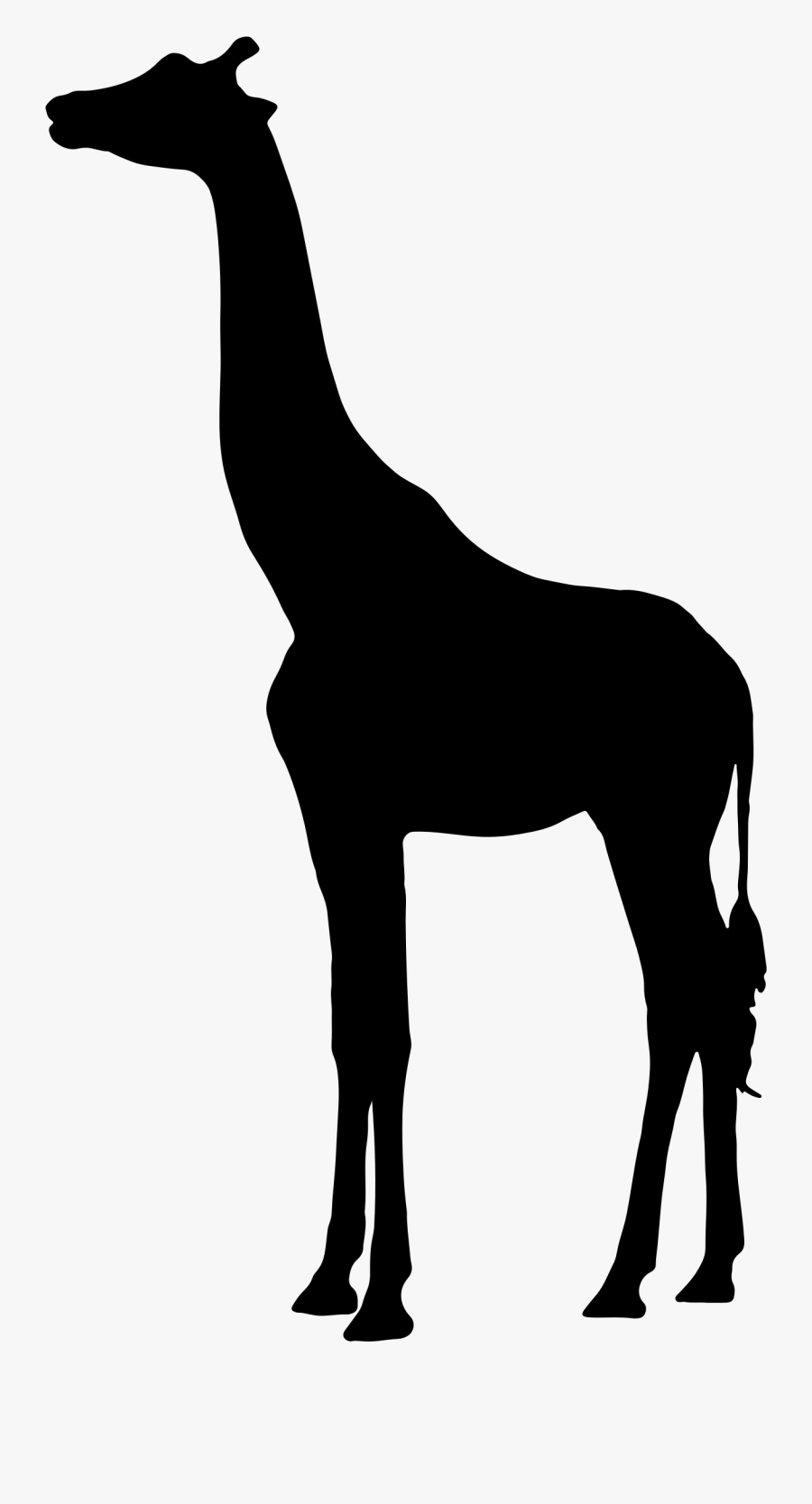 Clipart - Giraffe African Animals Silhouette, Transparent Clipart