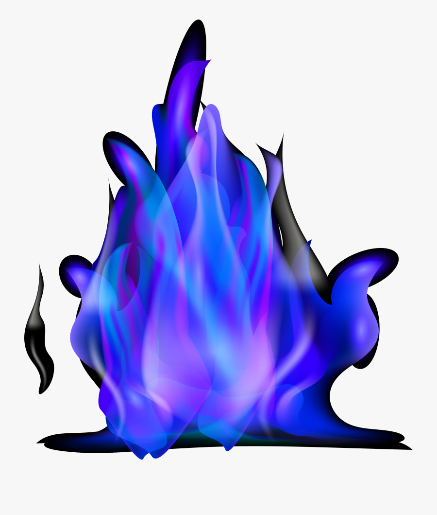 Flames Clipart Purple - Purple Fire Png, Transparent Clipart